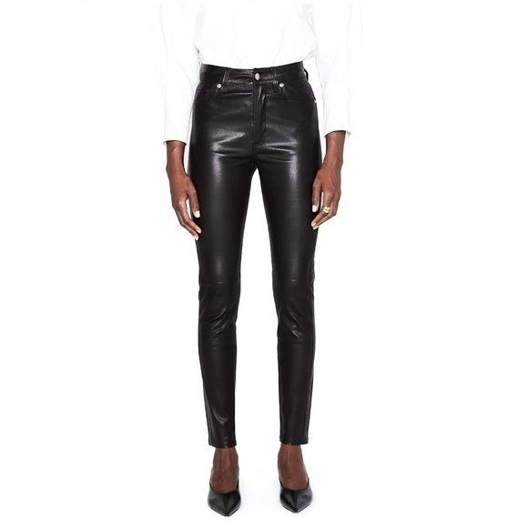 Anine Bing Pants - NWT Anine Bing the Jagger leather pant genuine lamb trousers black size M